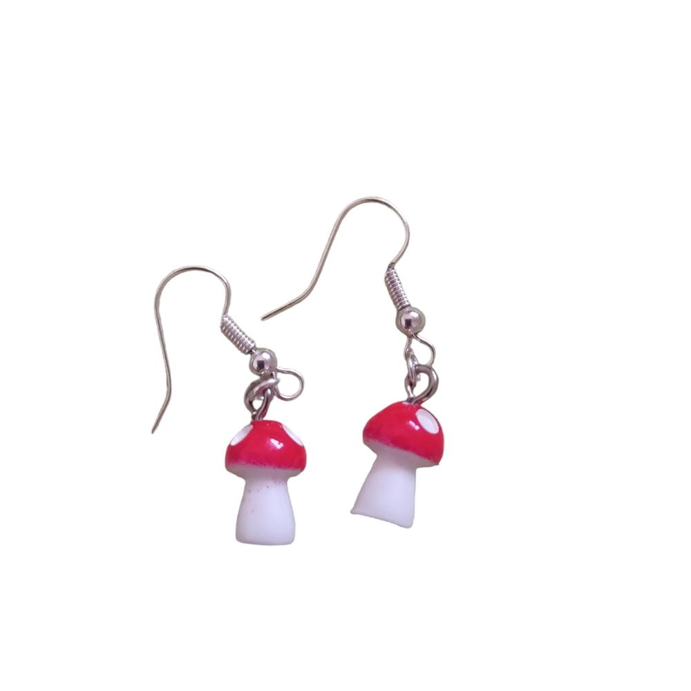 Handmade mushroom Earrings